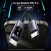 Cable nylon trenzado100w USB-C 3metros L509 - Ugreen