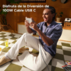 Cable nylon trenzado100w USB-C 3metros L509 - Ugreen