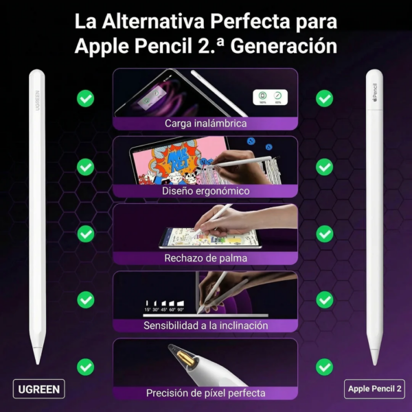 136 Lápiz para iPad Carga Inalámbrica LP653 - Ugreen