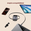 Cargador 3 en 1 con cable retráctil 65W USB-C - Ugreen