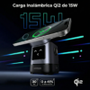 64 Cargador inalámbrico magnético 2 en 1 Qi2 - Ugreen