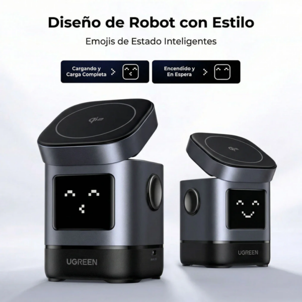 65 Cargador inalámbrico magnético 2 en 1 Qi2 - Ugreen