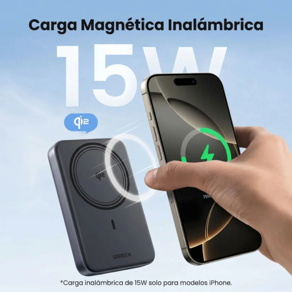 Power Bank magnético Qi2 10000mah 30w - Ugreen