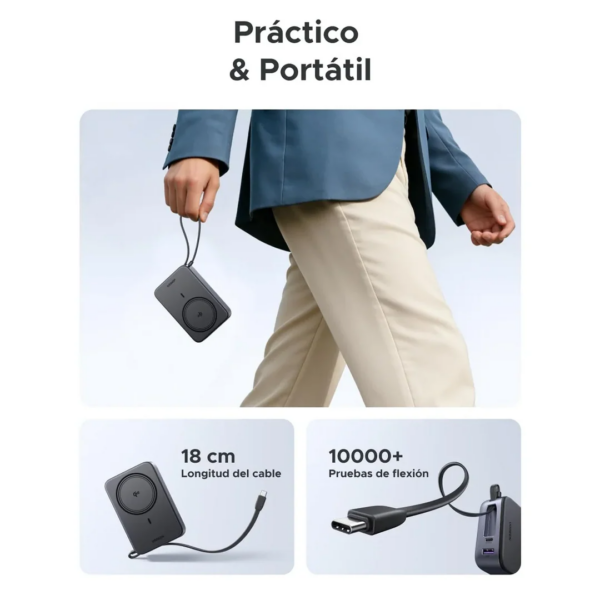 94 Power Bank 20000mah Qi2 inalámbrico 30w - Ugreen