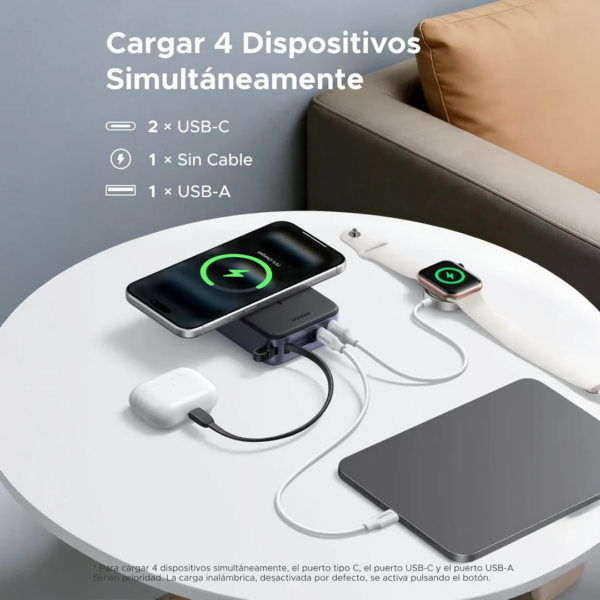 95 Power Bank 20000mah Qi2 inalámbrico 30w - Ugreen