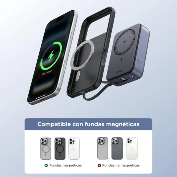 96 Power Bank 20000mah Qi2 inalámbrico 30w - Ugreen
