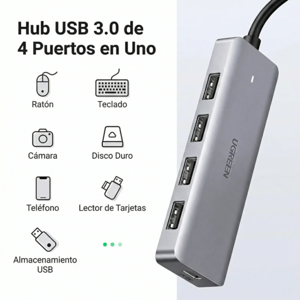 97 Hub USB-C Ultra Slim 4 en 1 - Ugreen